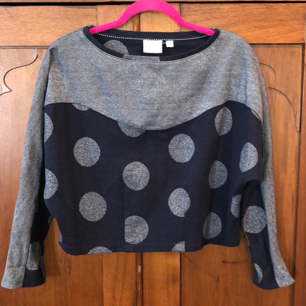 Postmark cropped sweatshirt Anthropologie
